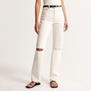 Abercrombie Ultra High Rise 90s Ankle Straight Jean